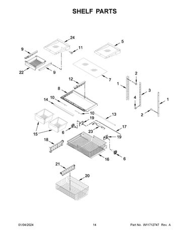Shelf parts