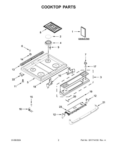 Cooktop parts
