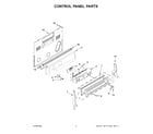 KitchenAid KFEG500EWH7 control panel parts diagram