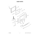 KitchenAid KFEG500EWH7 door parts diagram