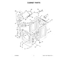 Whirlpool WGD560LHW4 cabinet parts diagram