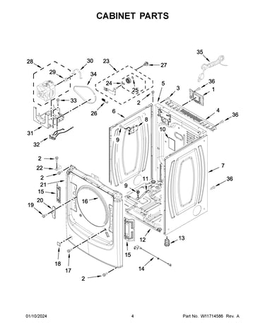 Cabinet parts