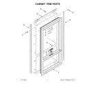 Jenn-Air JF36NXFXDE05 cabinet trim parts diagram