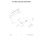 Jenn-Air JF36NXFXDE05 top grille and unit cover parts diagram