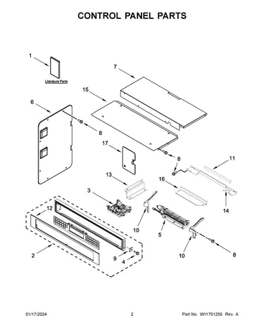 Control panel parts