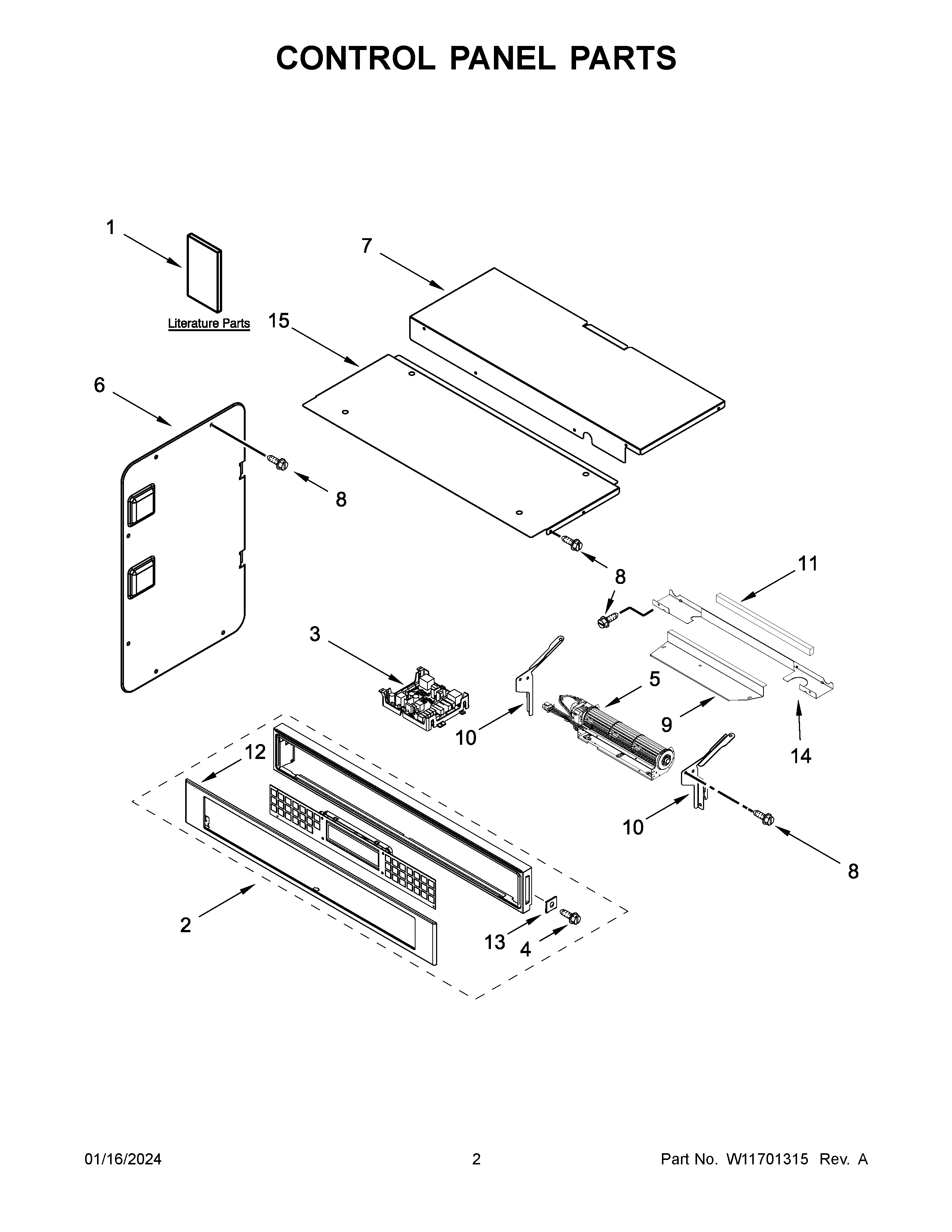 CONTROL PANEL PARTS