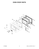 Oven door parts