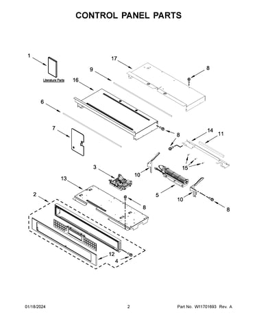 Control panel parts