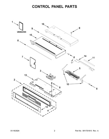 Control panel parts