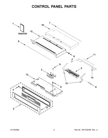 Control panel parts