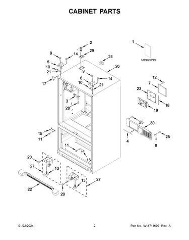 Cabinet parts