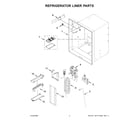 Maytag MFI2570FEW10 refrigerator liner parts diagram