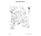Amana NGD5800HW3 bulkhead parts diagram