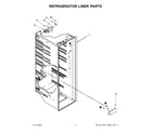Whirlpool WRS315SNHB08 refrigerator liner parts diagram