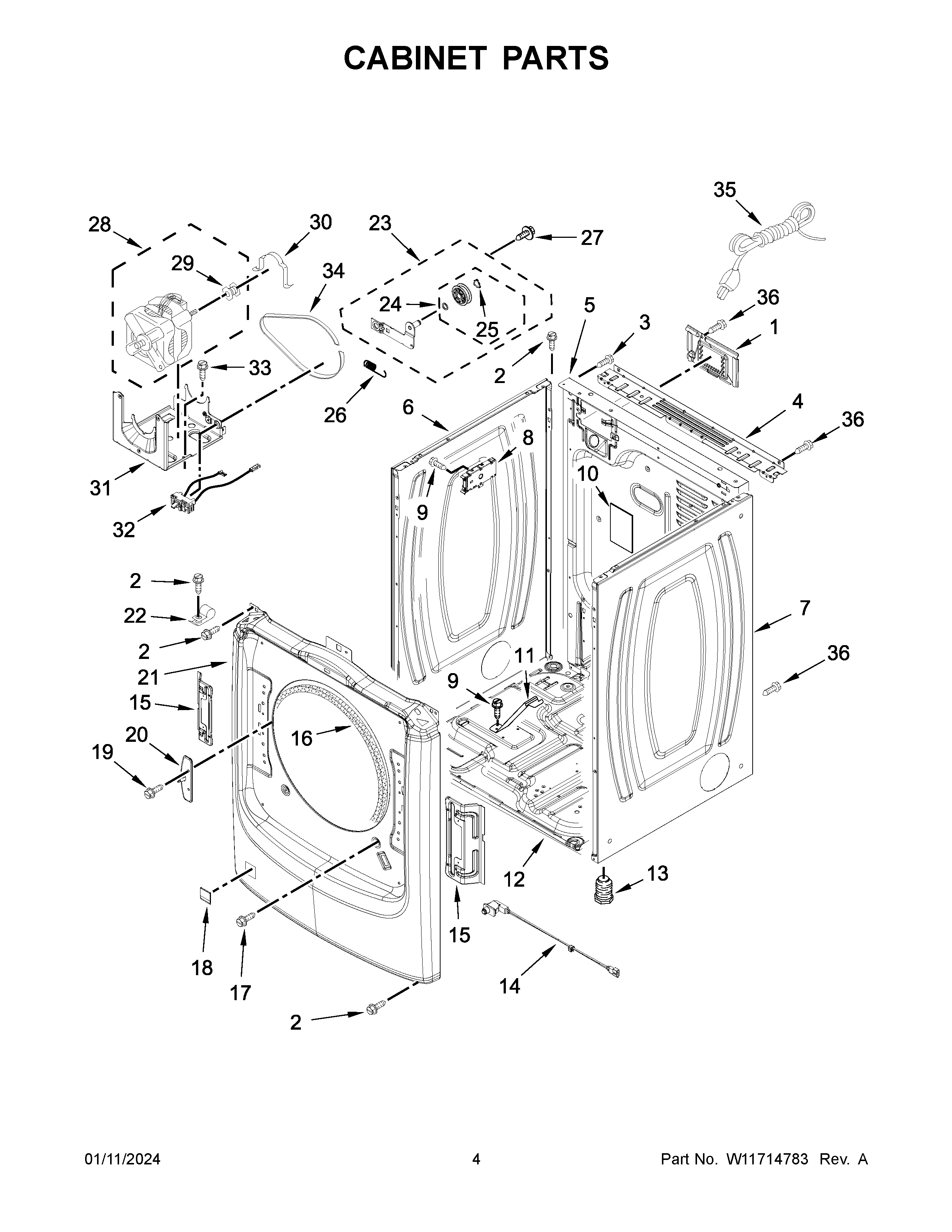 Cabinet parts