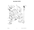 Whirlpool 8TWGD5620HW2 bulkhead parts diagram