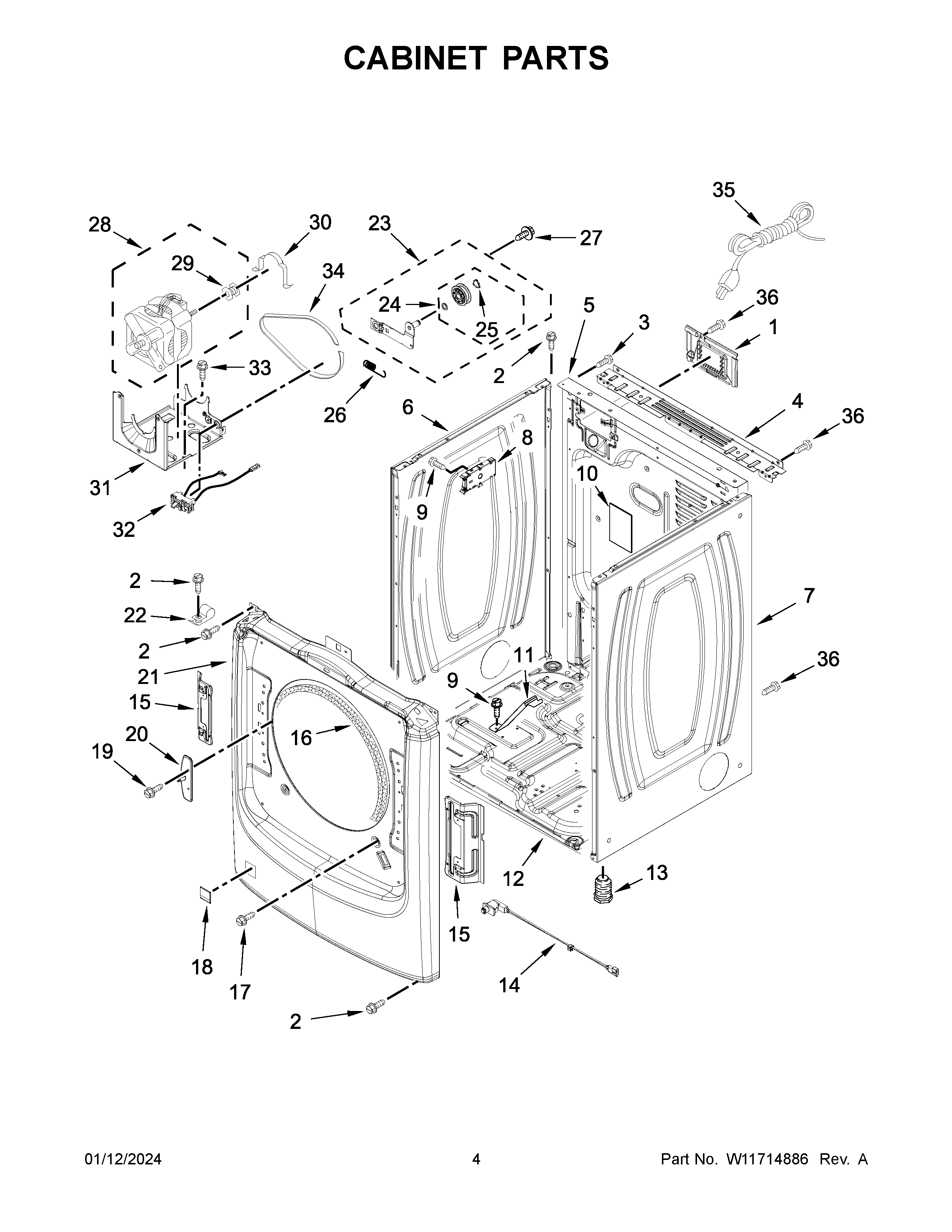 Cabinet parts
