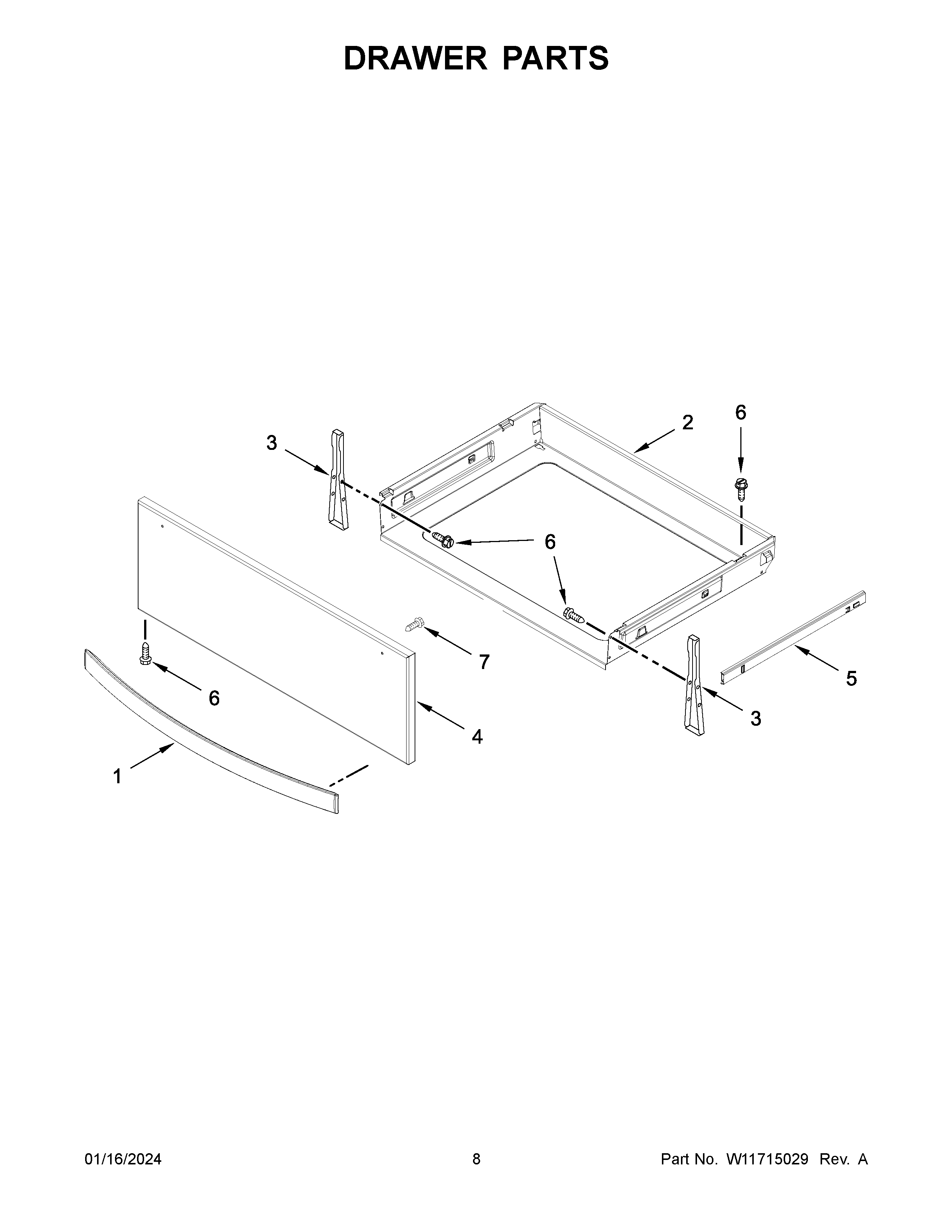 Drawer parts