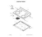 Whirlpool YWFE521S0HS5 cooktop parts diagram