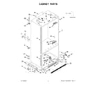 Jenn-Air JF36NXFXDE00 cabinet parts diagram