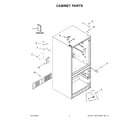 Whirlpool WRQA59CNKZ cabinet parts diagram