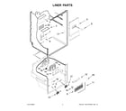 Whirlpool WRQA59CNKZ liner parts diagram