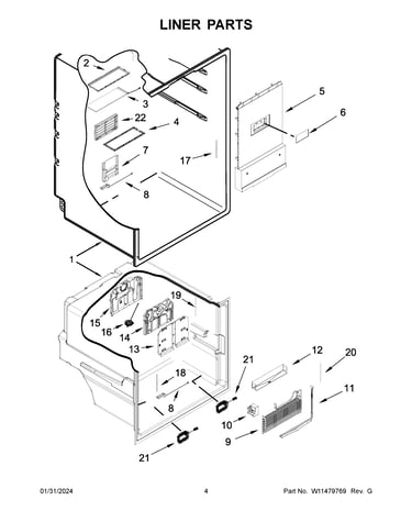 Liner parts