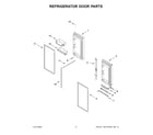 Whirlpool WRQA59CNKZ refrigerator door parts diagram