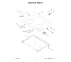 Whirlpool WFE320M0JW4 cooktop parts diagram
