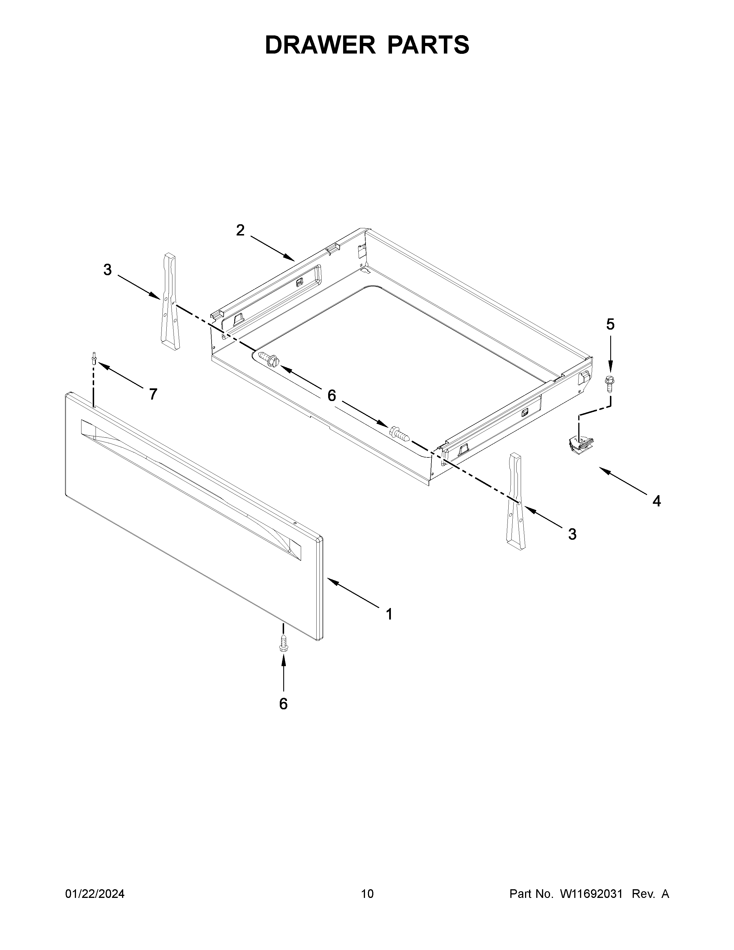 Drawer parts