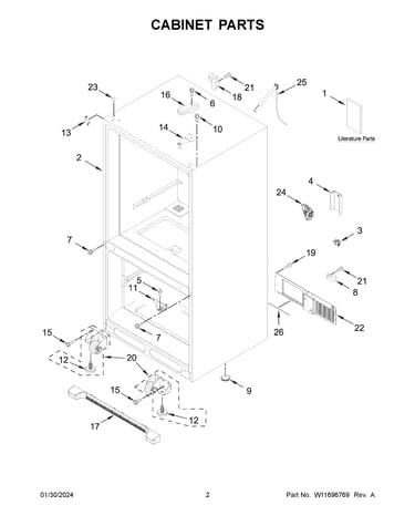 Cabinet parts