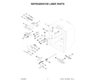 Whirlpool WRFF5333PW01 refrigerator liner parts diagram