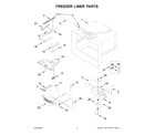 Maytag MBB1957FEW05 freezer liner parts diagram