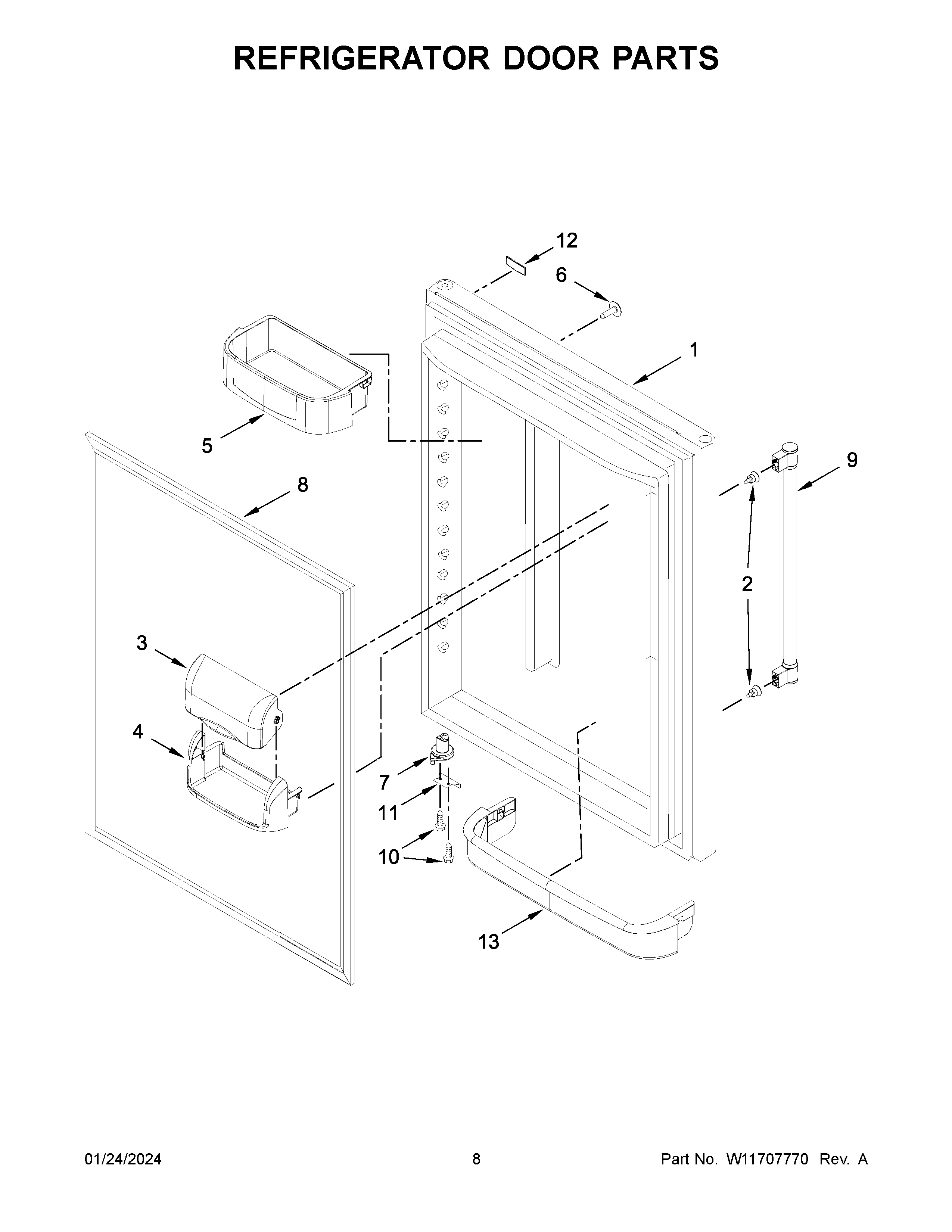 REFRIGERATOR DOOR PARTS