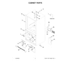 Amana ABB2224BRW05 cabinet parts diagram