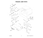 Amana ABB2224BRW05 freezer liner parts diagram