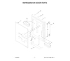 Amana ABB2224BRW05 refrigerator door parts diagram