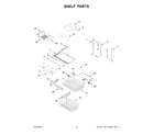 Amana ABB2224BRW05 shelf parts diagram