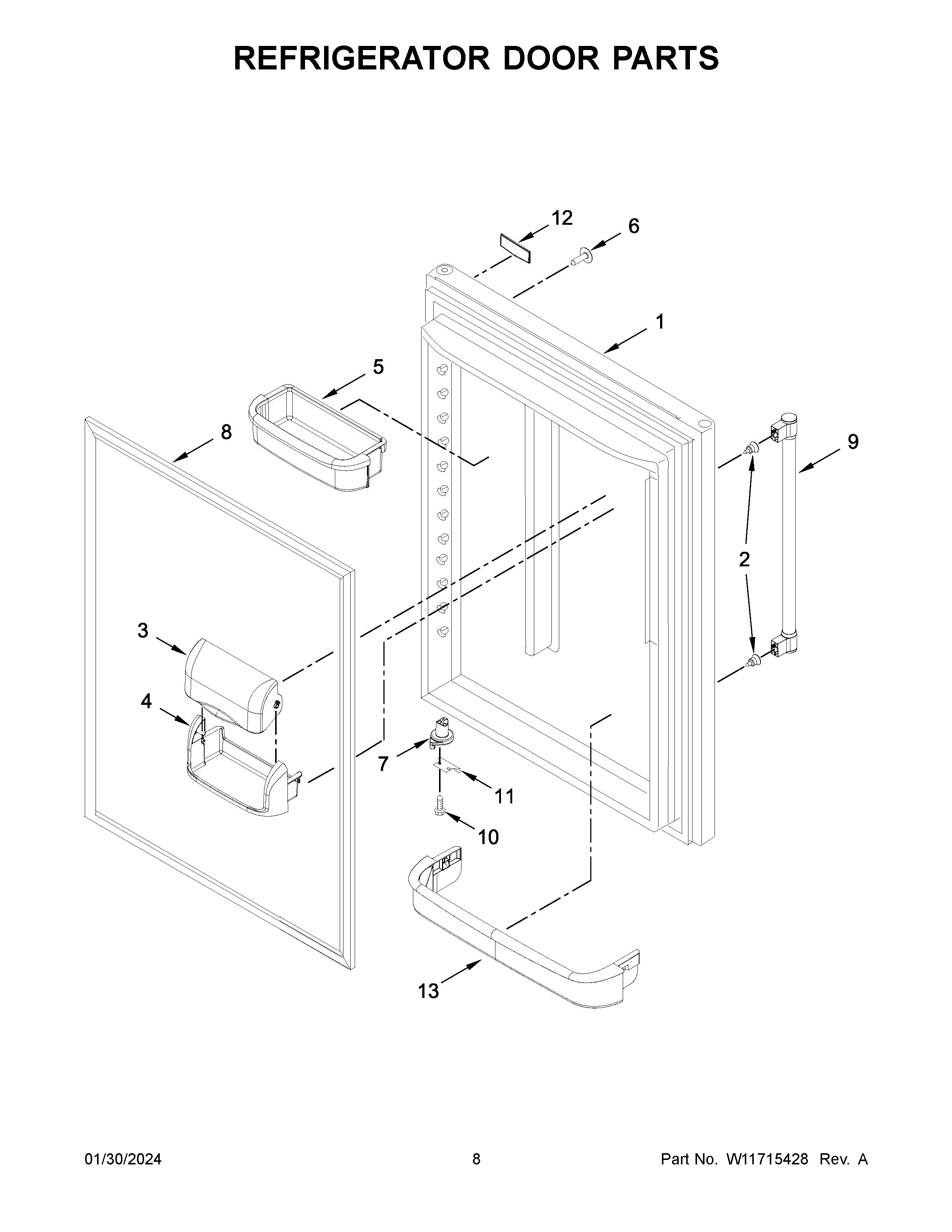 REFRIGERATOR DOOR PARTS