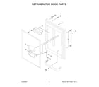 Maytag MBF2258FEZ08 refrigerator door parts diagram