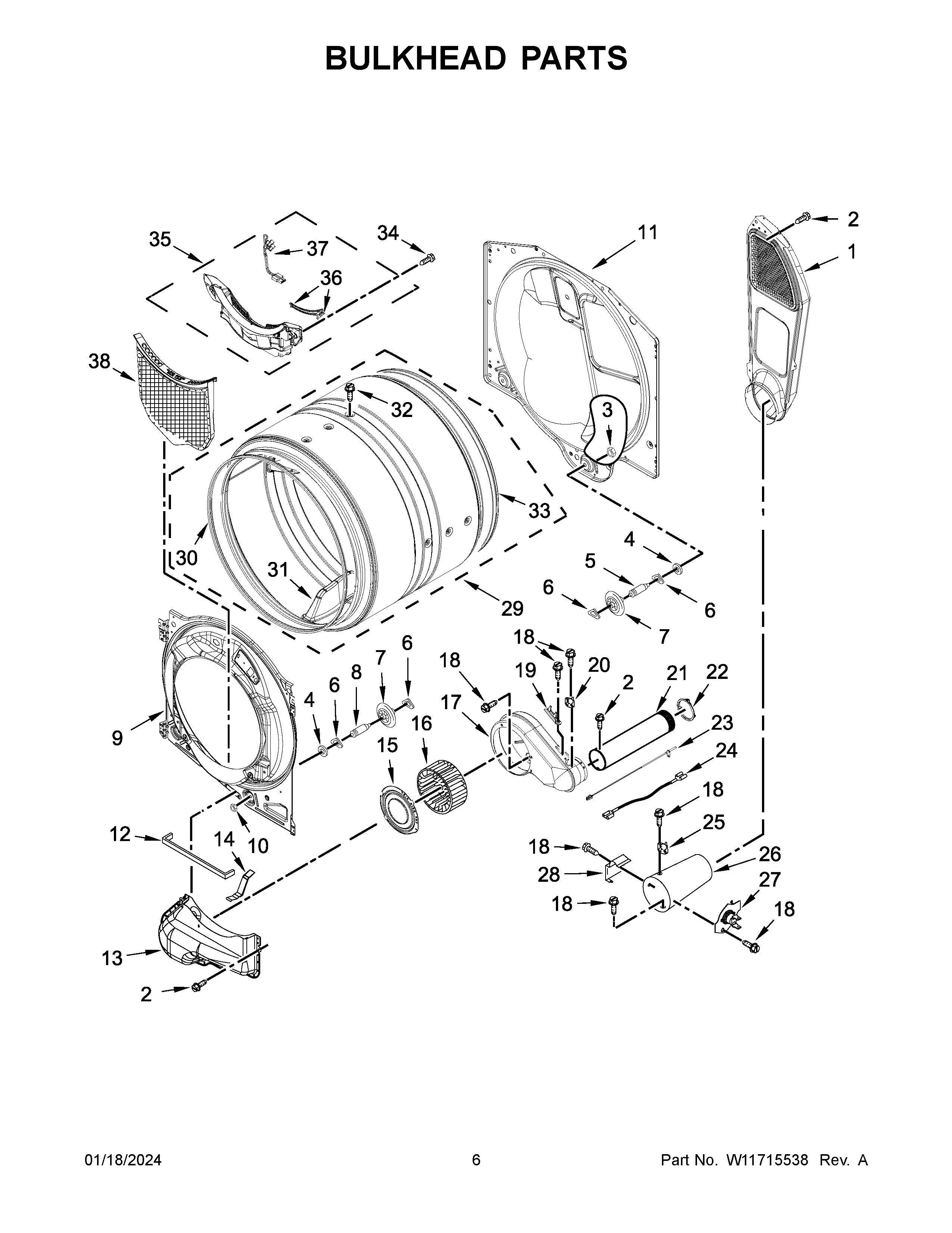Bulkhead parts