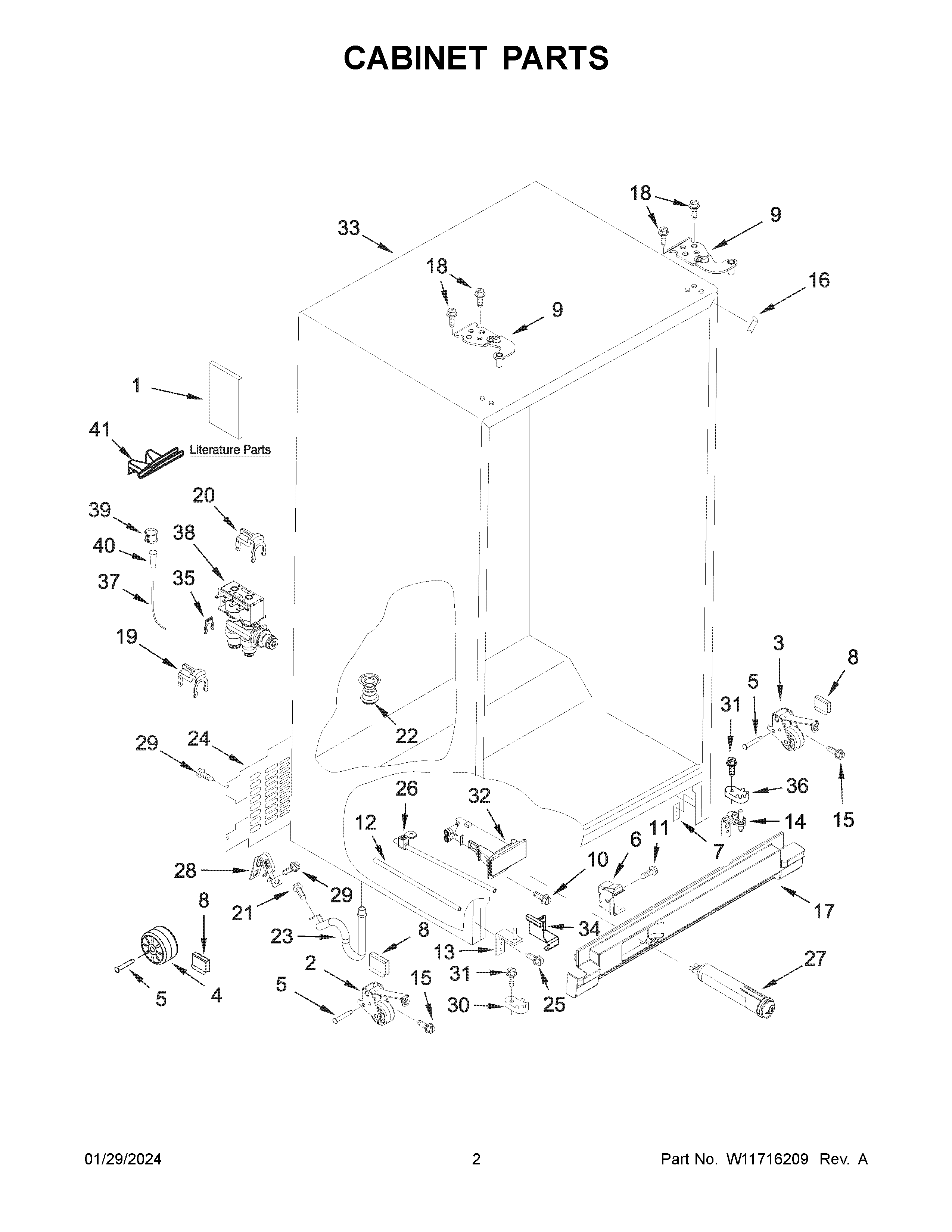 Cabinet parts