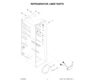 Whirlpool WRS335SDHM07 refrigerator liner parts diagram