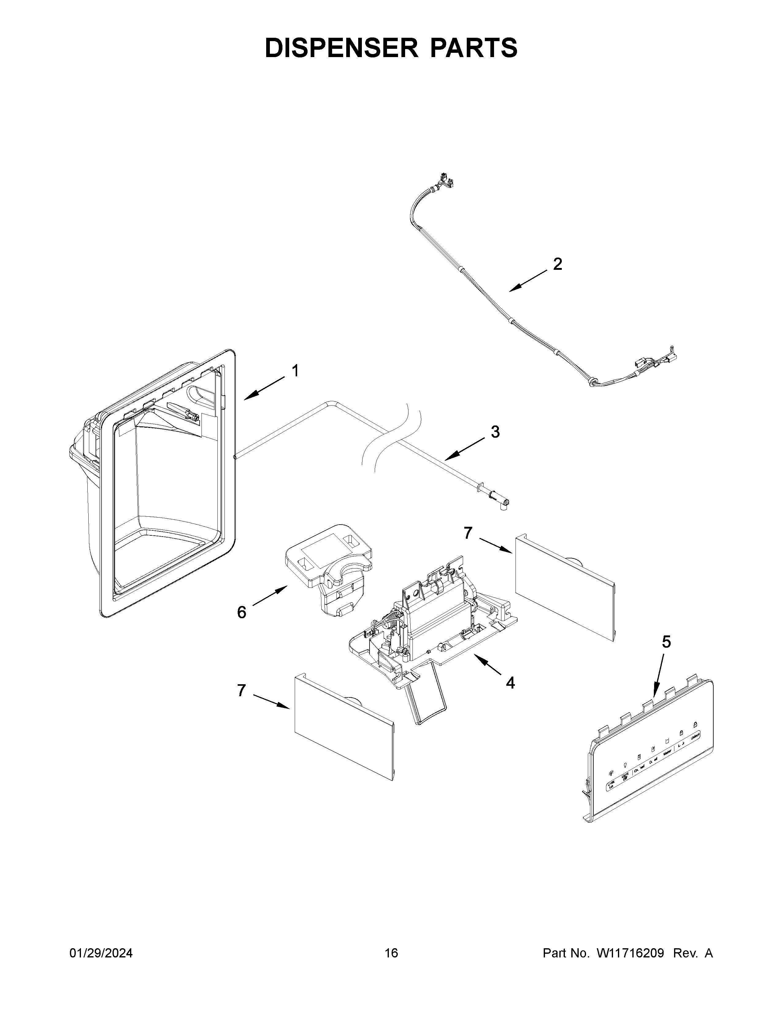 DISPENSER PARTS