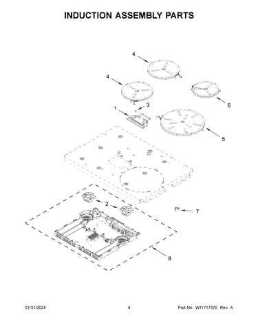 Induction assembly parts