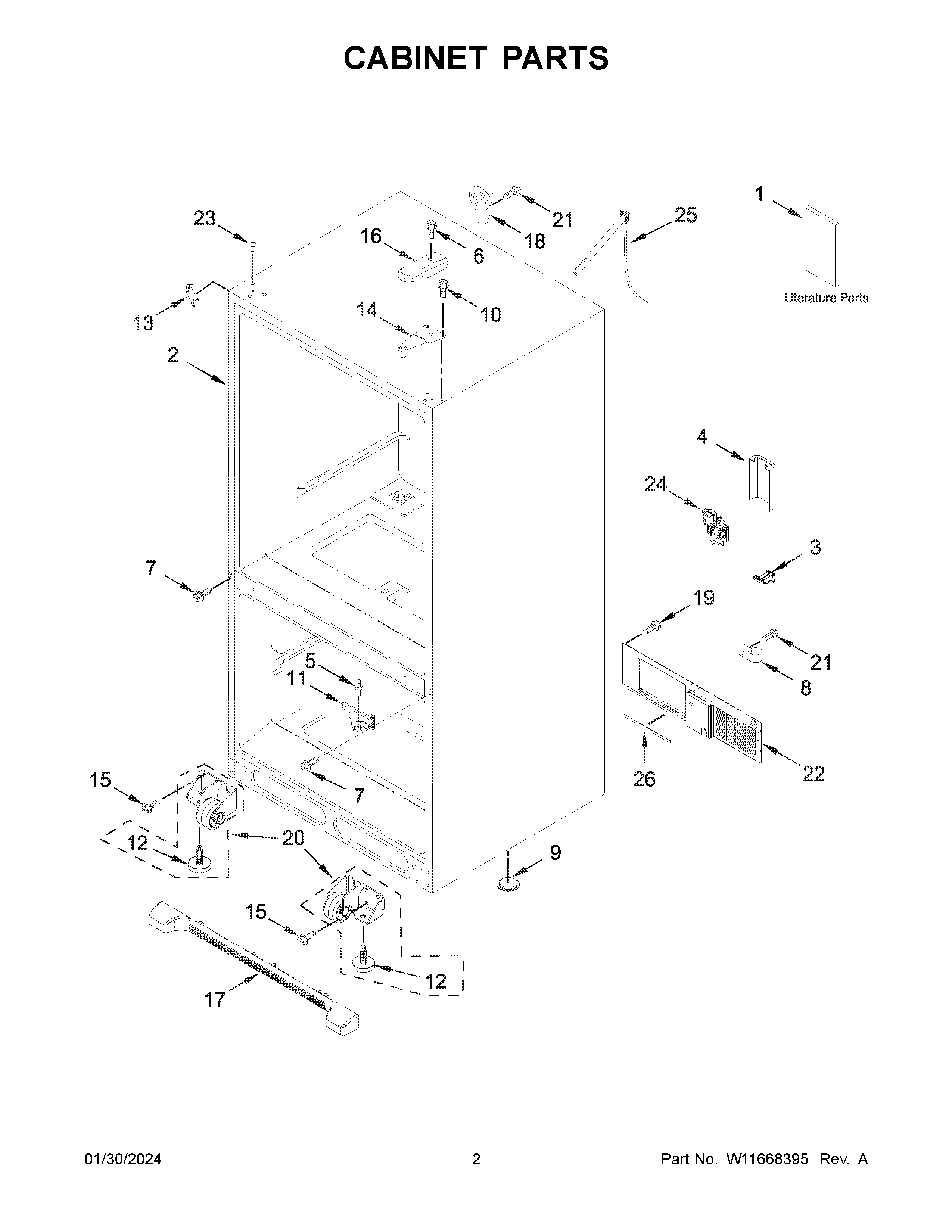 Cabinet parts
