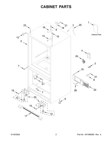 Cabinet parts
