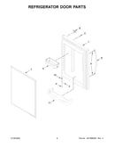 Refrigerator door parts