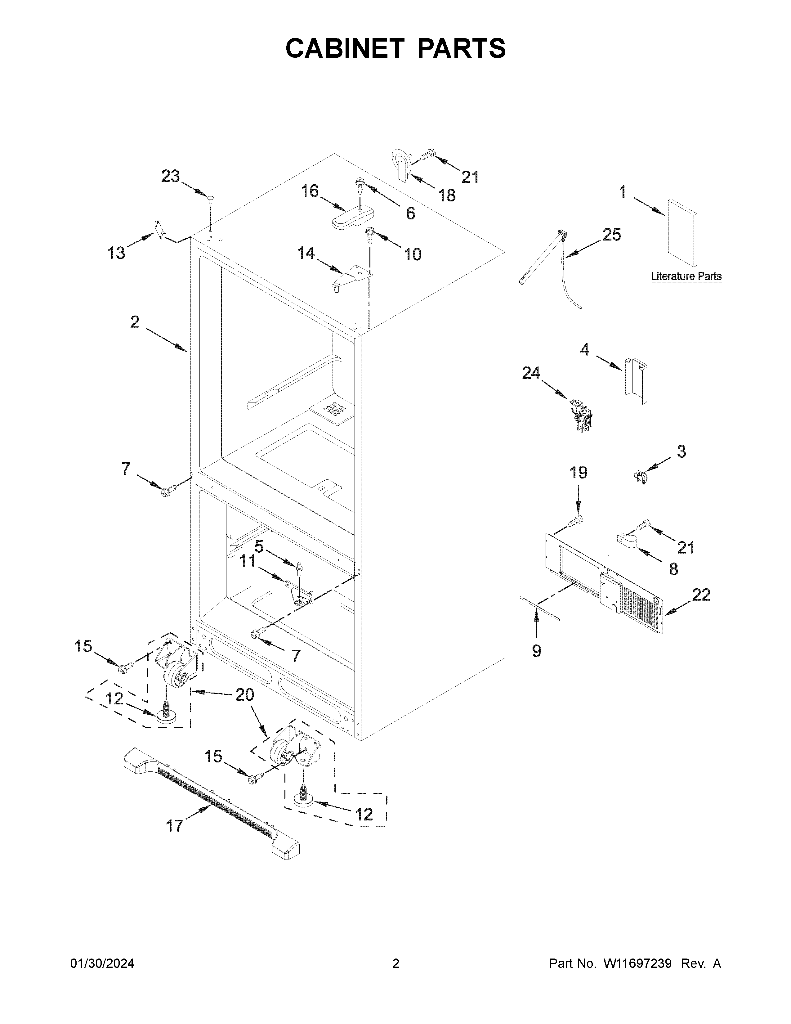 Cabinet parts