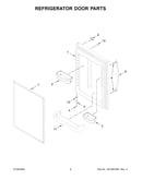 Refrigerator door parts